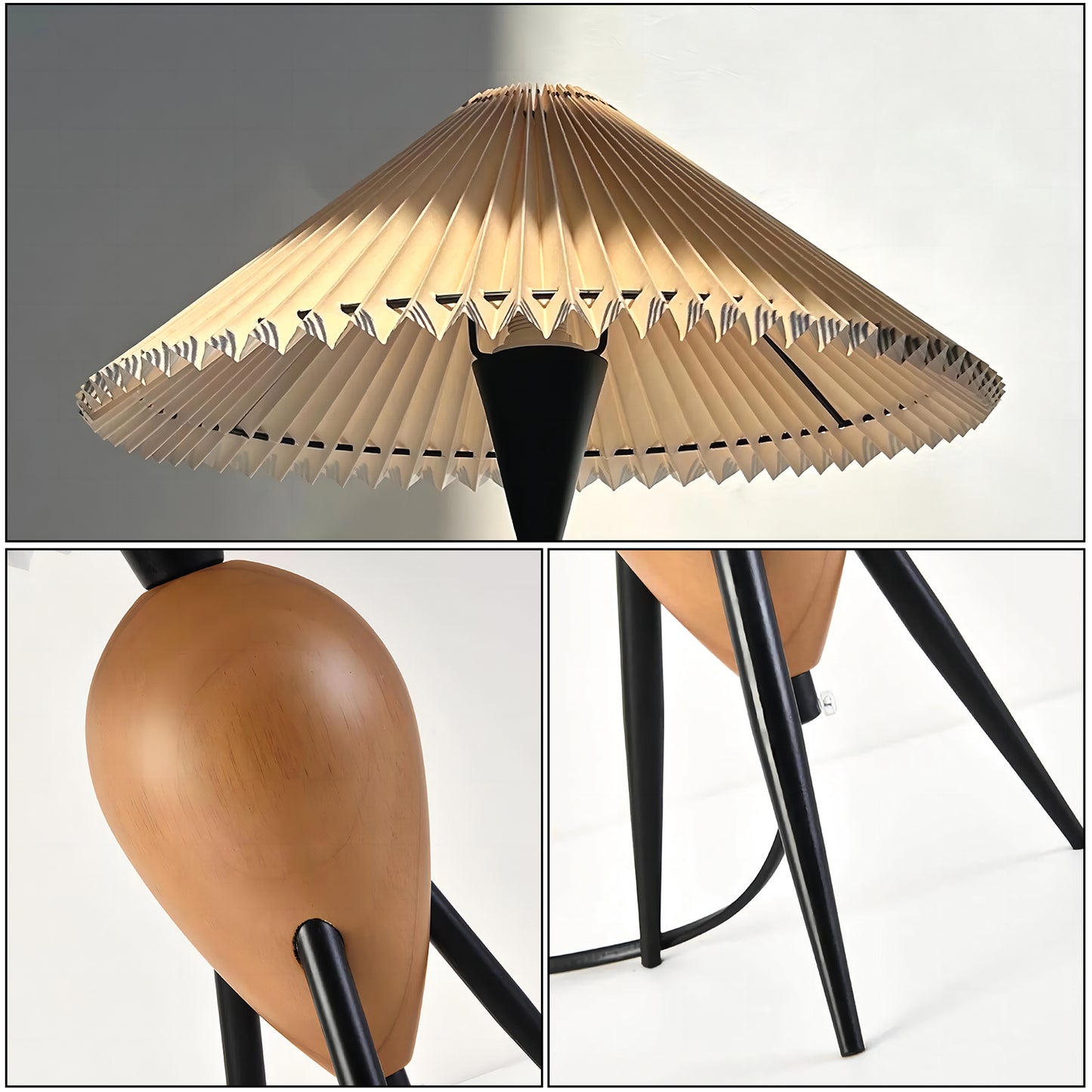 Mid-century Folded Table Lamp