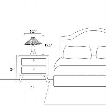 Mid-century Folded Table Lamp
