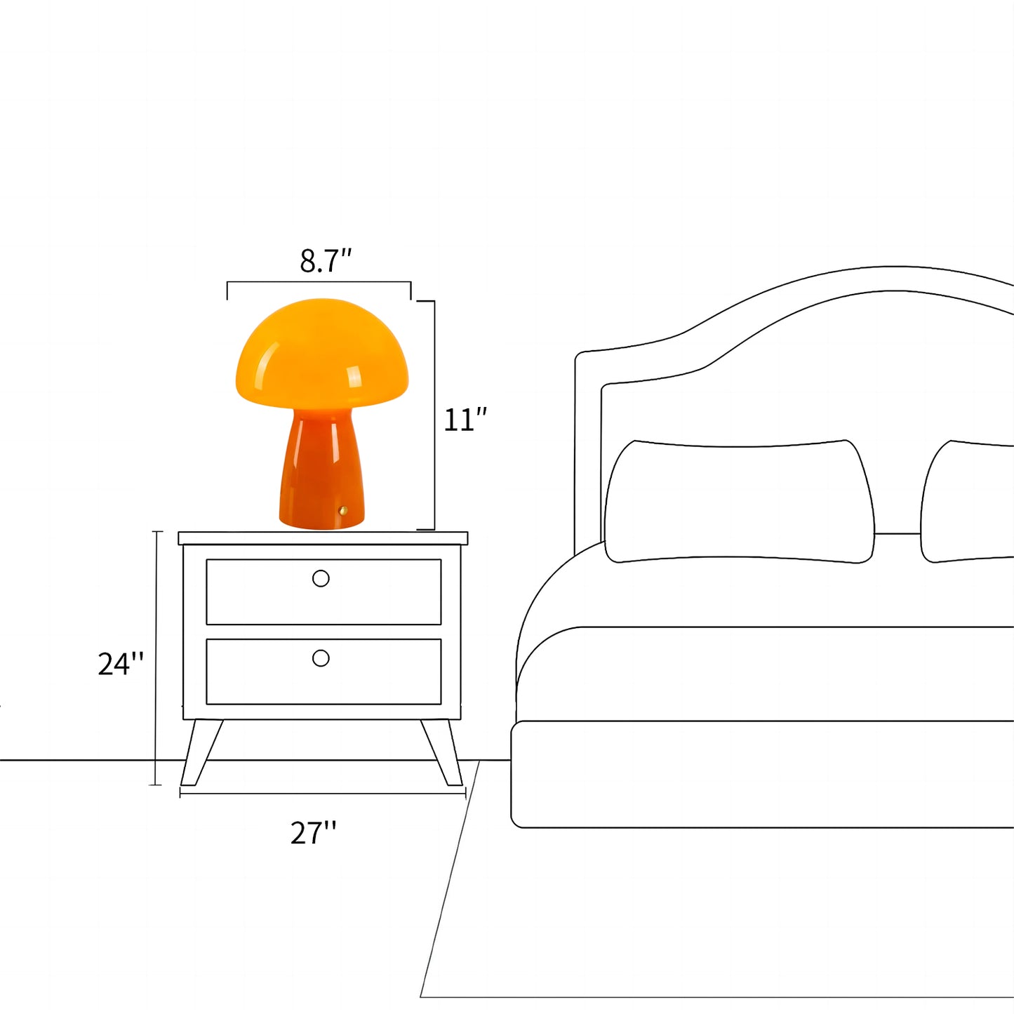 Midcentury Mushroom Lamp