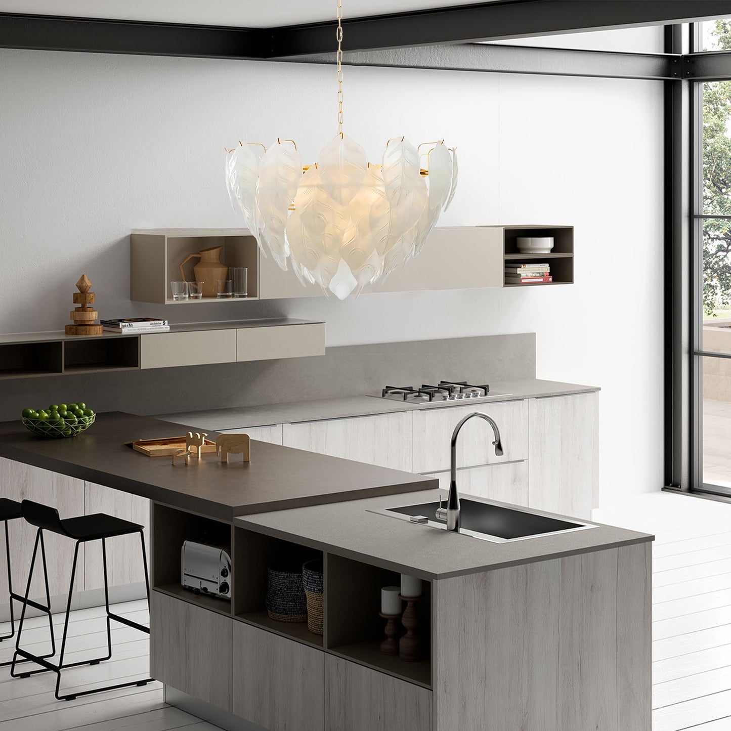 Novida Glass Chandelier