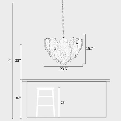 Novida Glass Chandelier