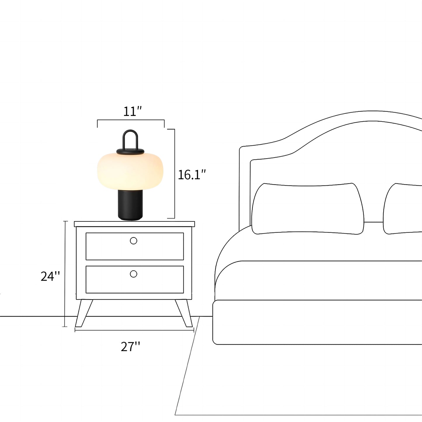 Nox Glass Table Lamp