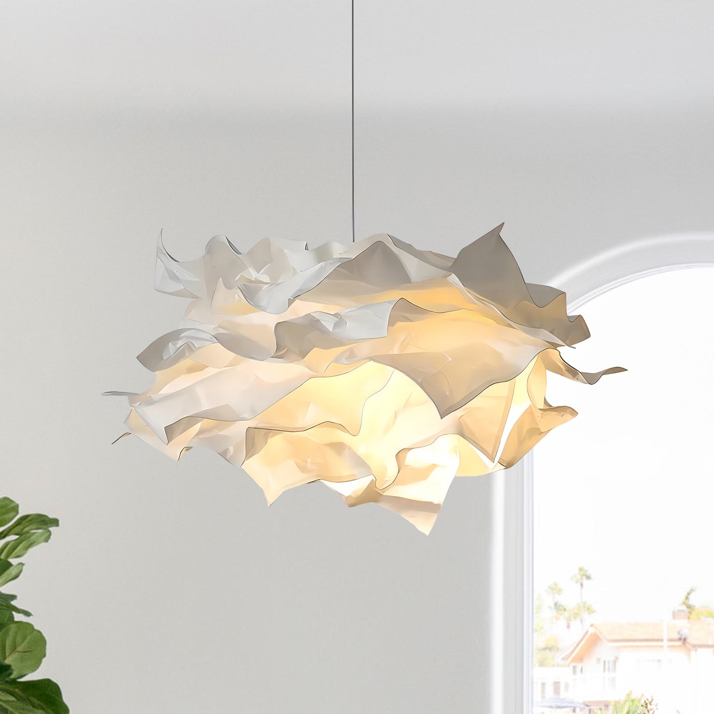 Paper Flower Pendant Light