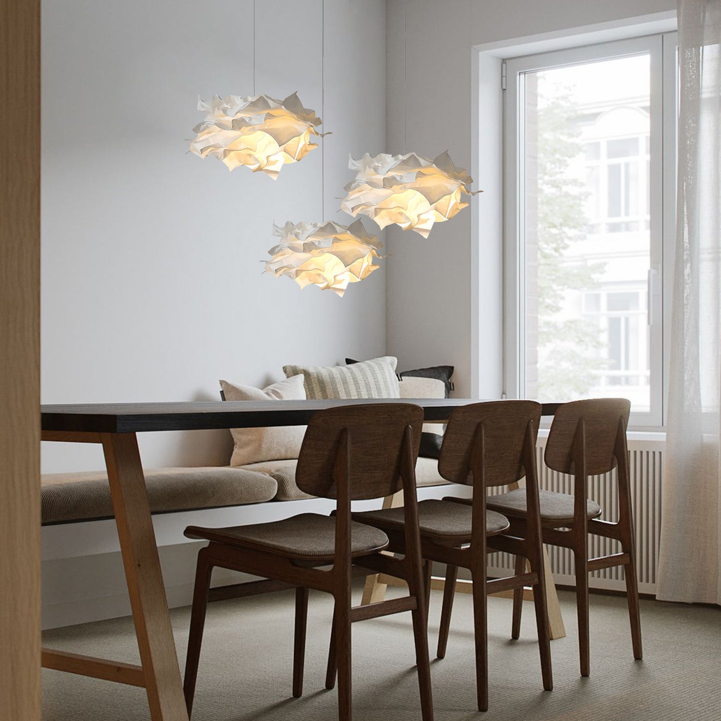 Paper Flower Pendant Light