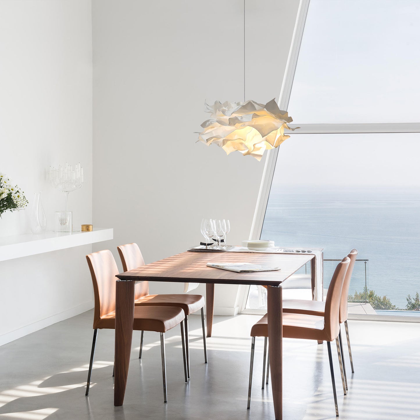 Paper Flower Pendant Light