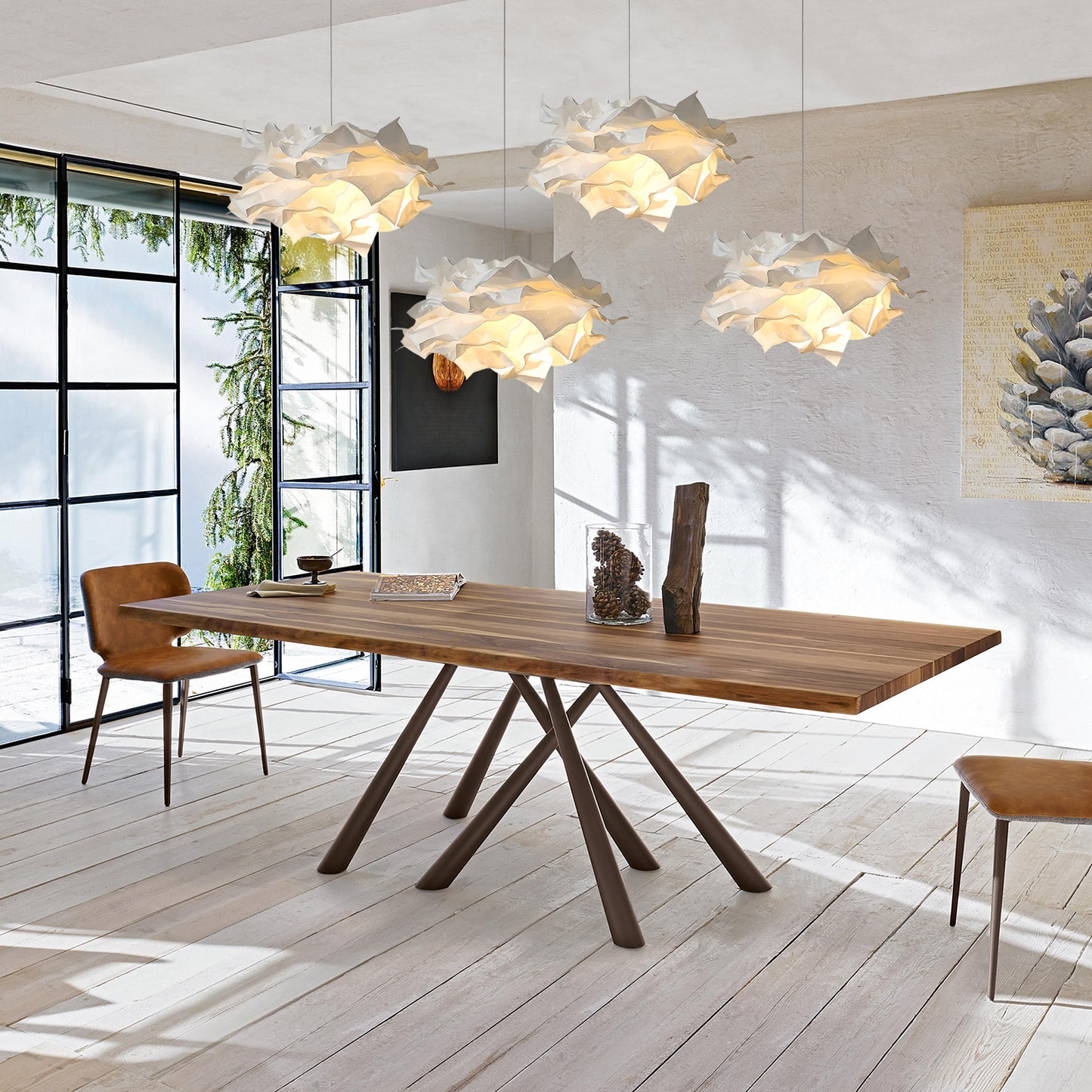 Paper Flower Pendant Light