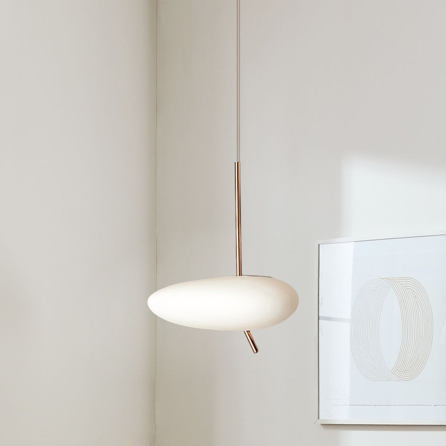 Pebble Disc Pendant Light