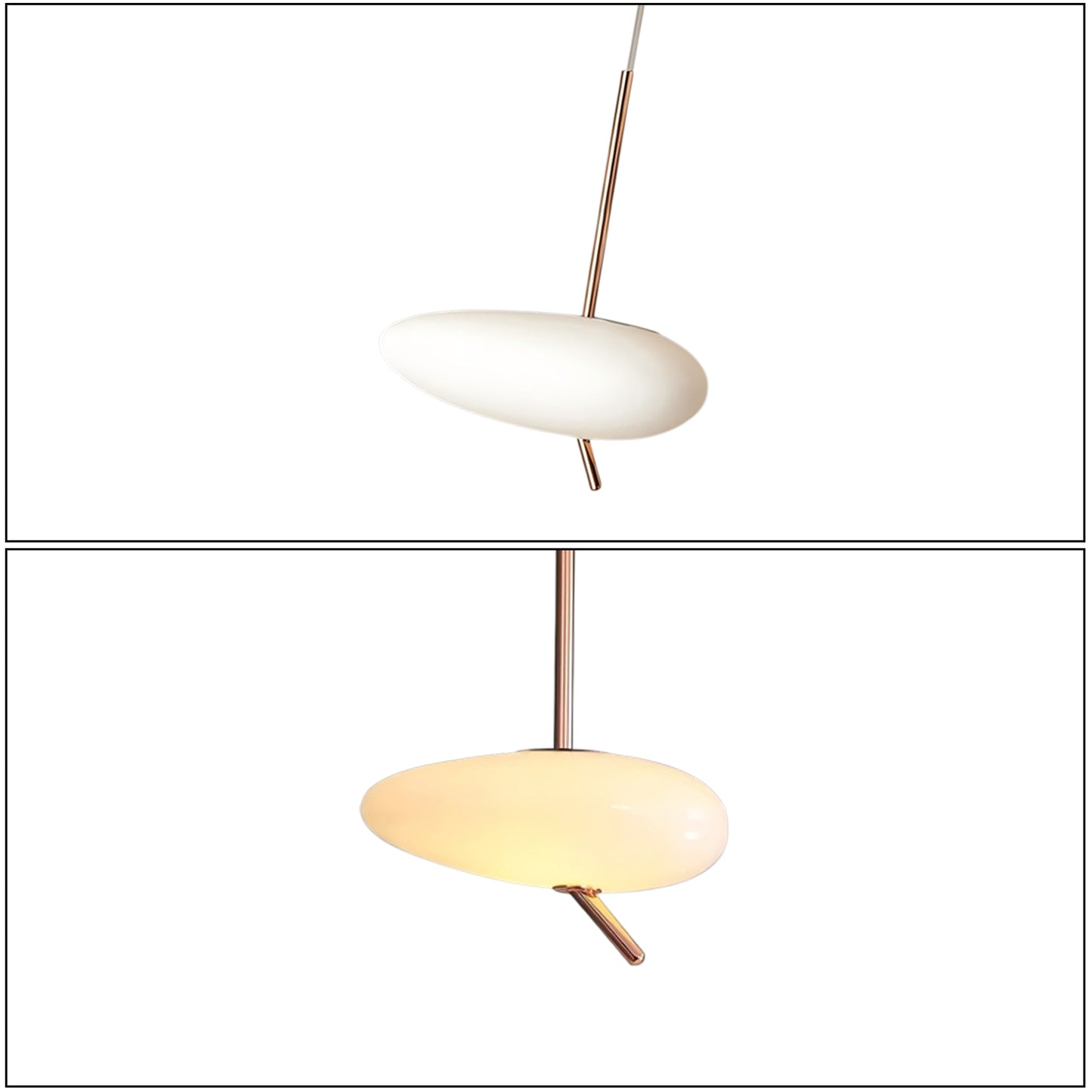 Pebble Disc Pendant Light