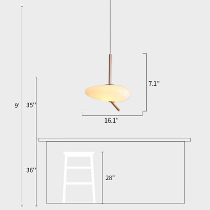 Pebble Disc Pendant Light