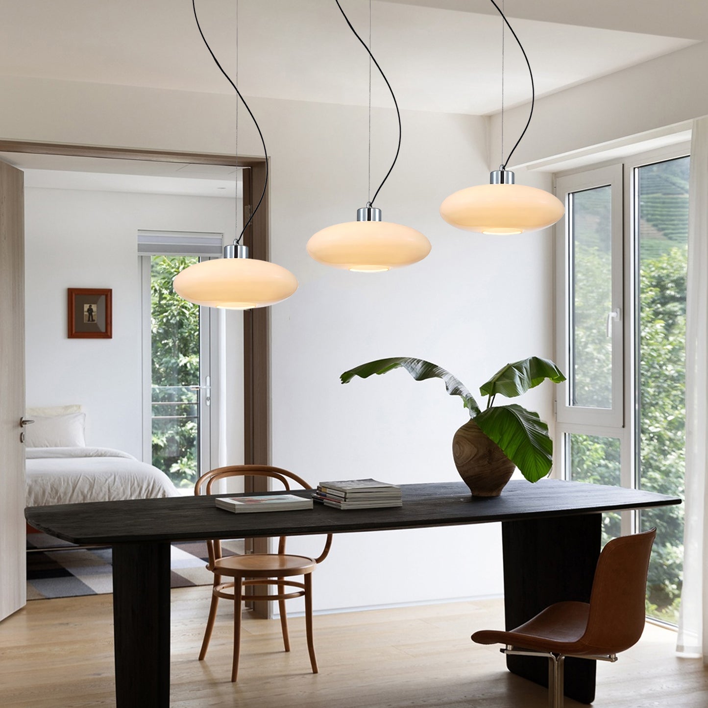 Persimmon Glass Pendant Lamp