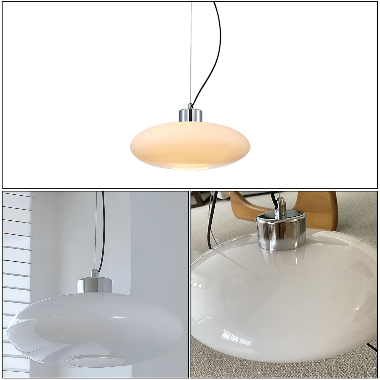 Persimmon Glass Pendant Lamp