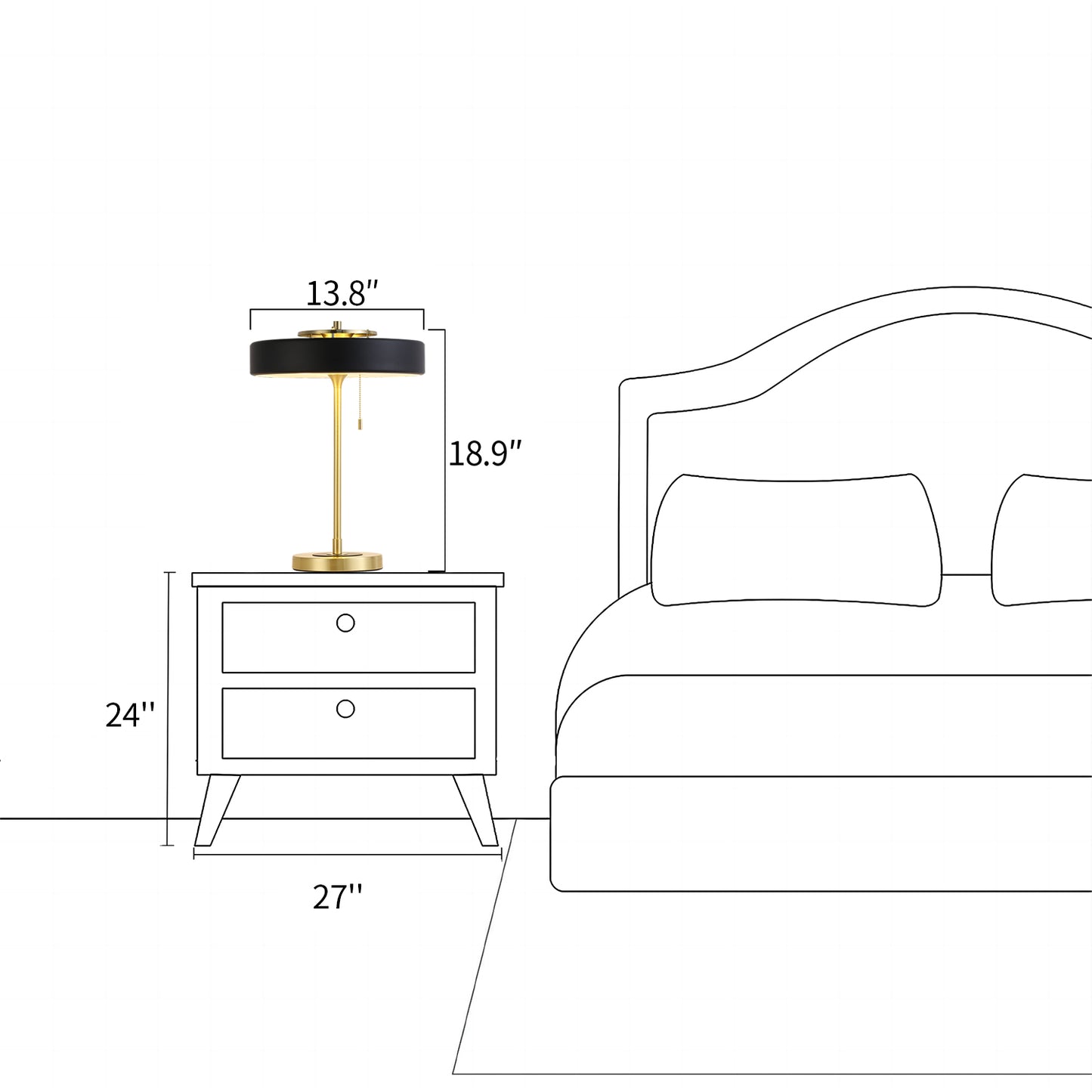 Revolve Metal Table Lamp