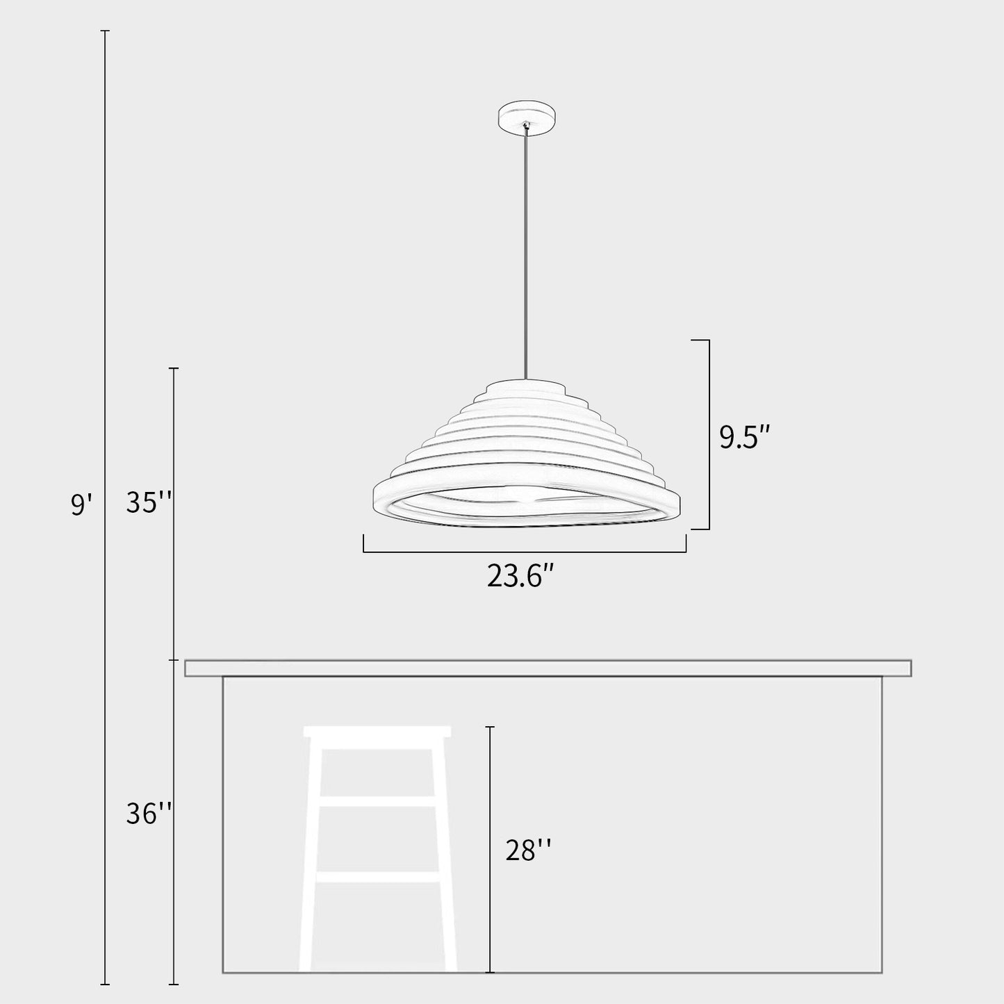Rice Field Wave Pendant