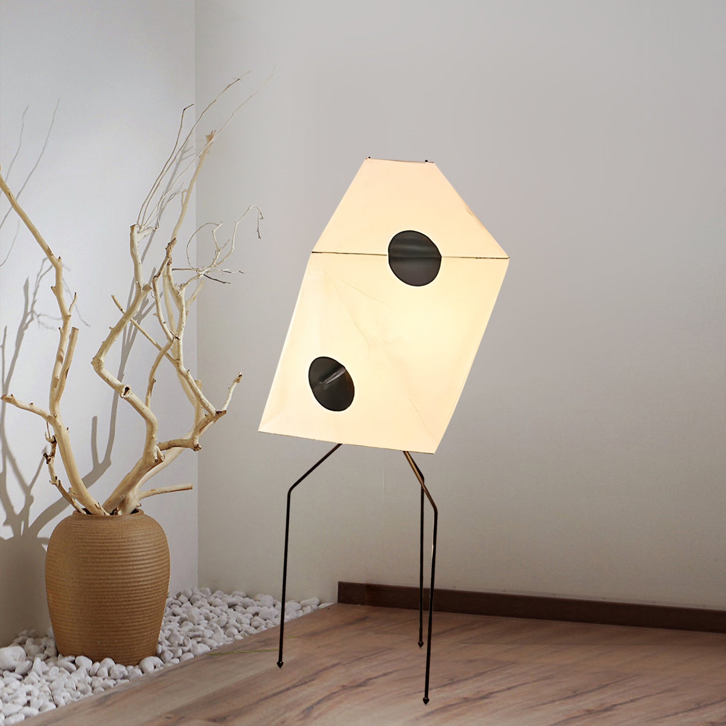 Rice Paper UF3-Q Floor Lamp