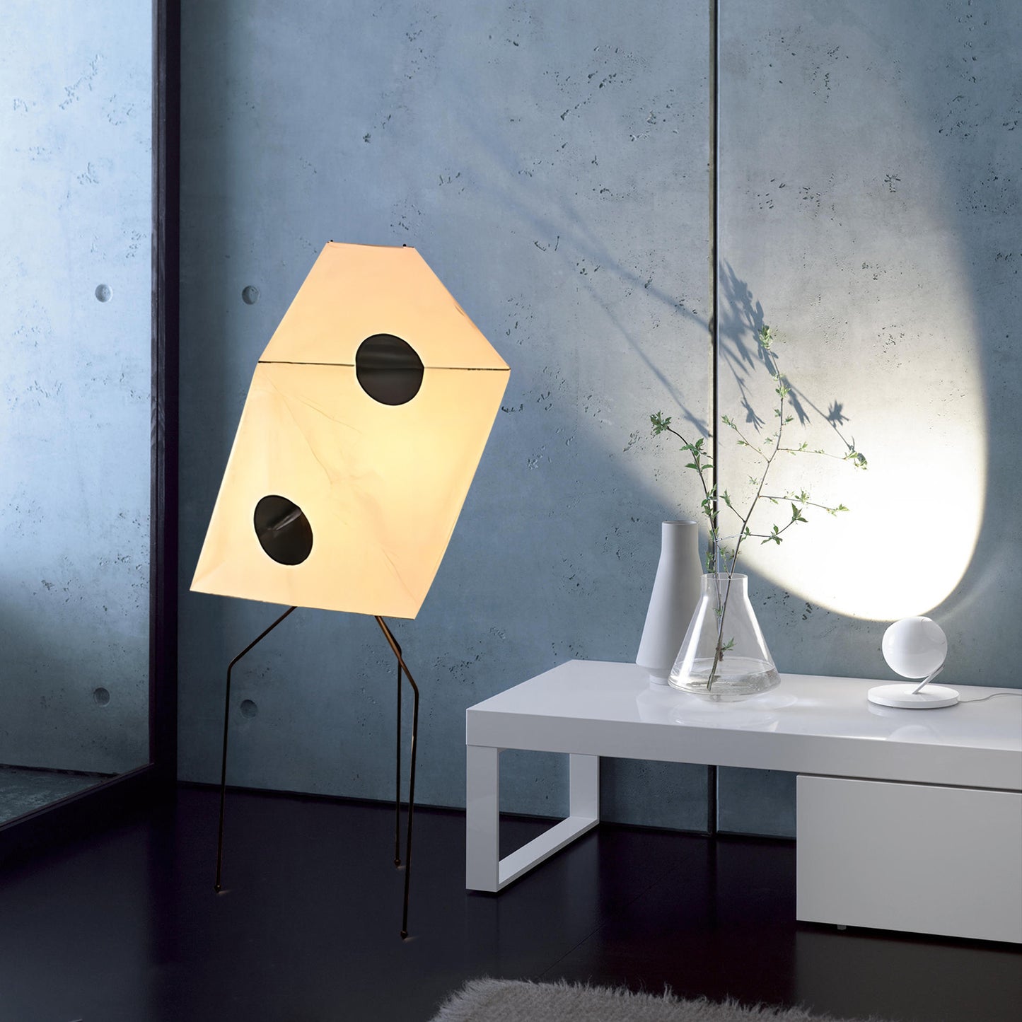 Rice Paper UF3-Q Floor Lamp