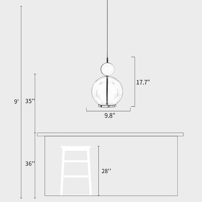Rosa Globe Pendant Light