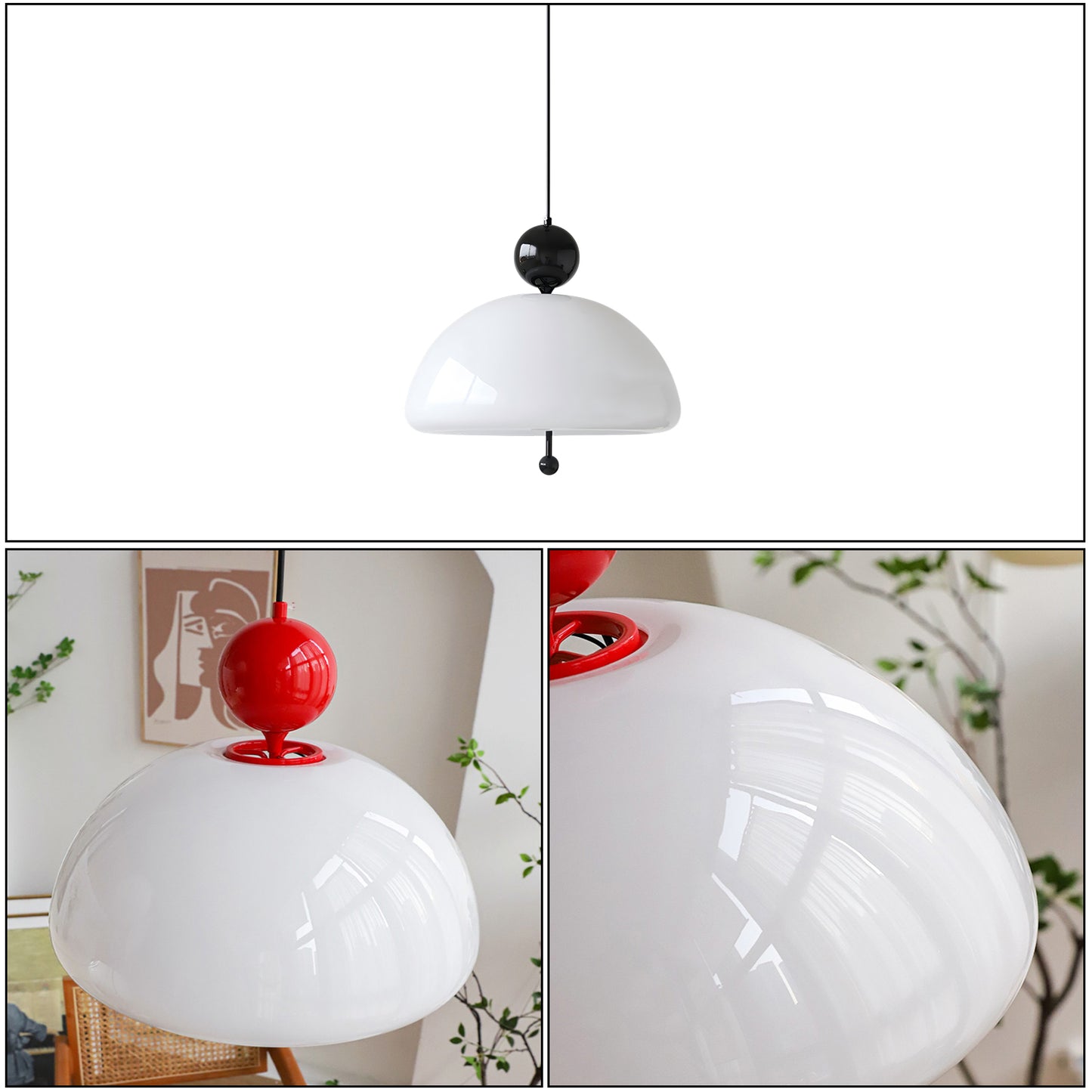 Saliscendi Glass Pendant Light