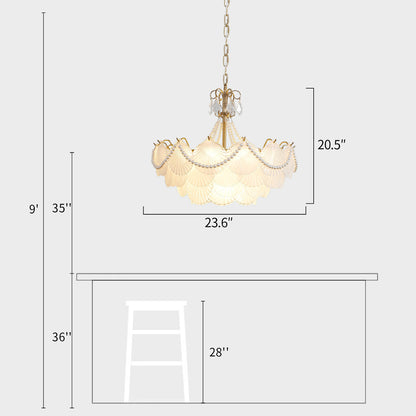 Shell Pearl Pendant Light
