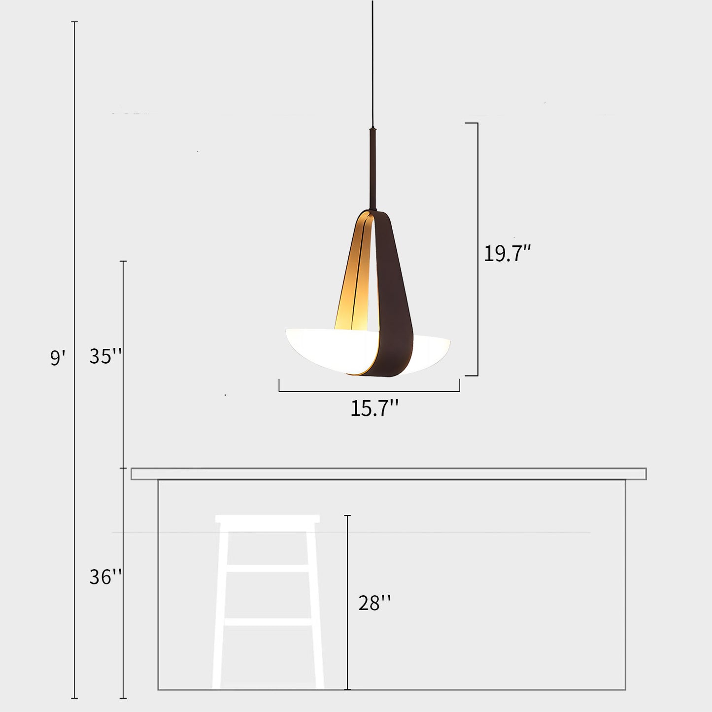 Sophia Glass Pendant Lamp