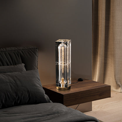 Square Crystal Table Lamp