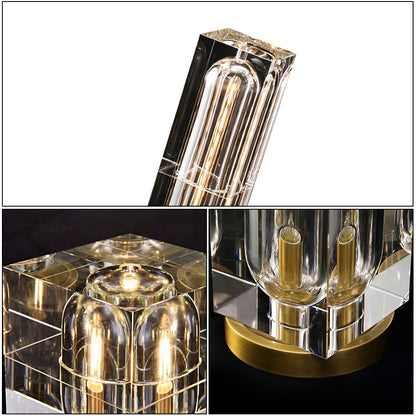 Square Crystal Table Lamp