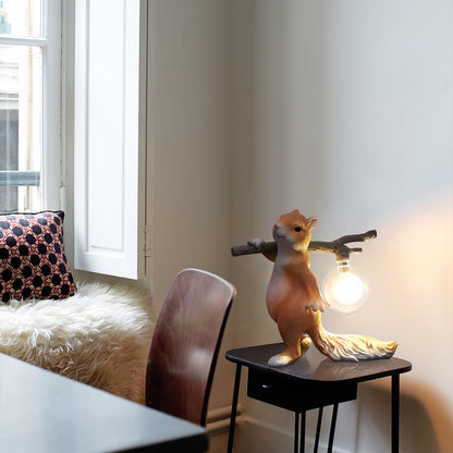 Squirrel Table Lamp