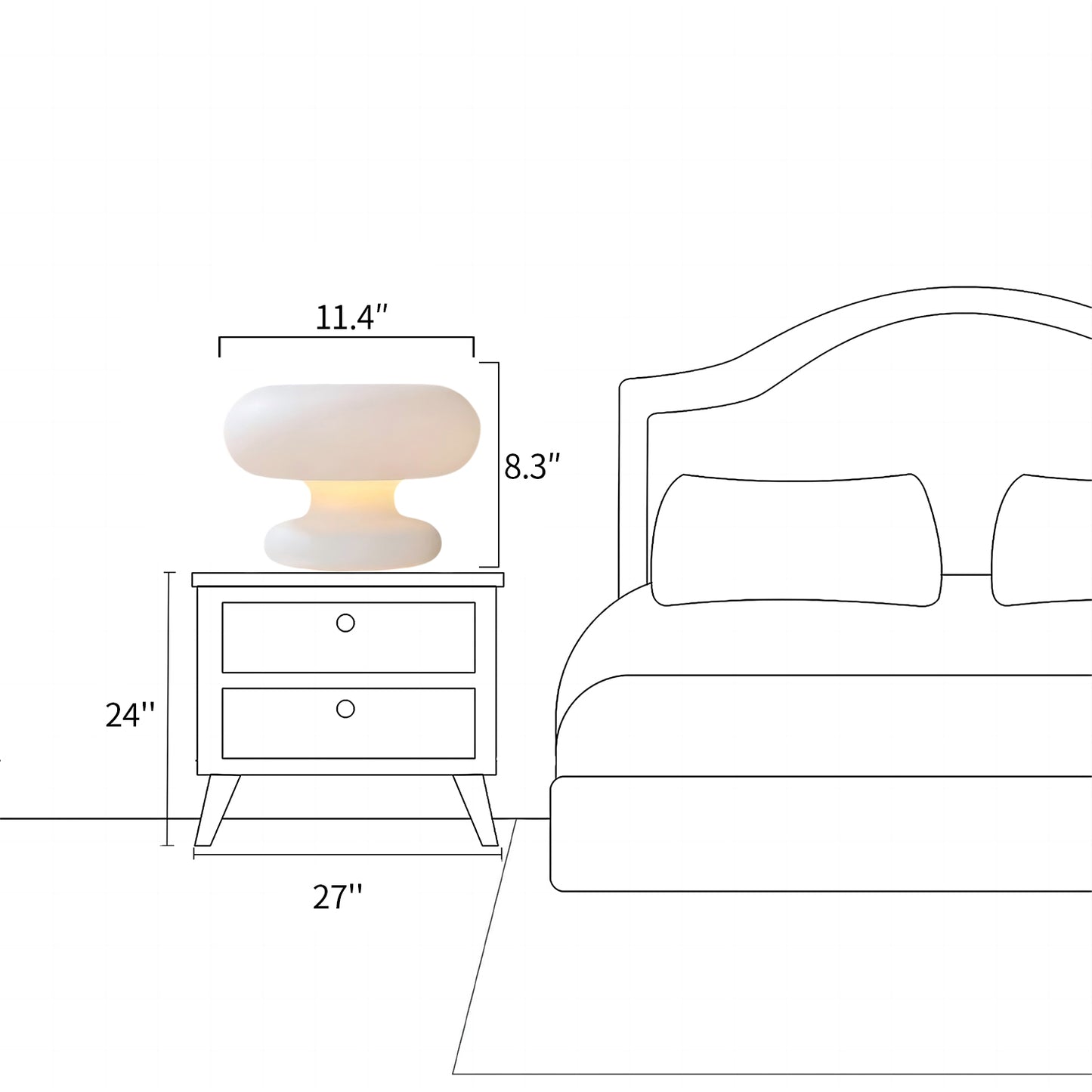 Studiososlow Glass Table Lamp