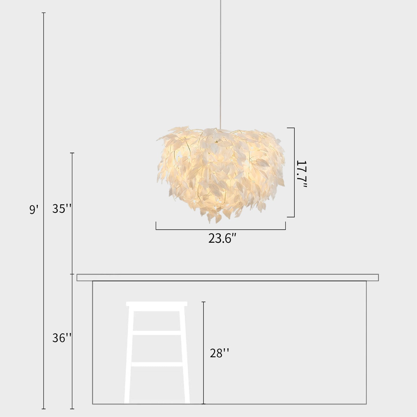 Trio Leavy Pendant Light