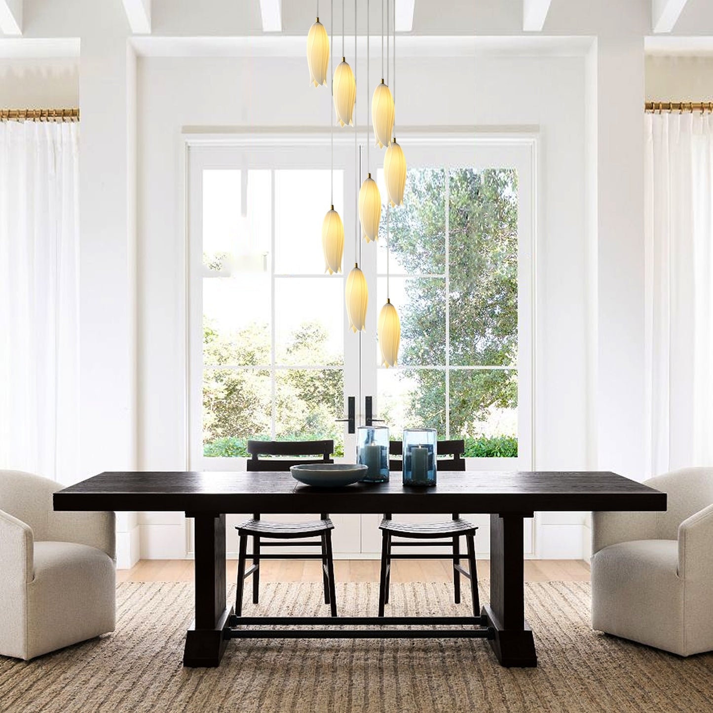 Tulip Ceramic Chandelier