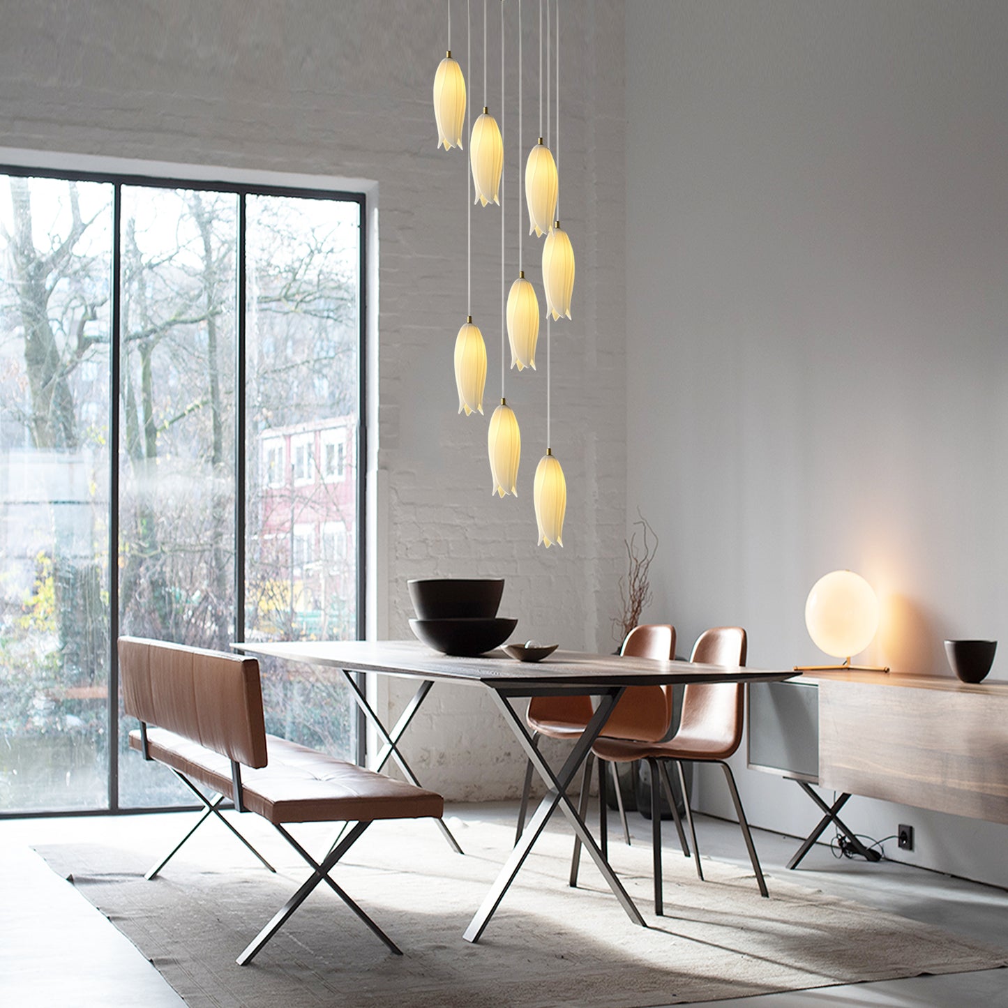 Tulip Ceramic Chandelier