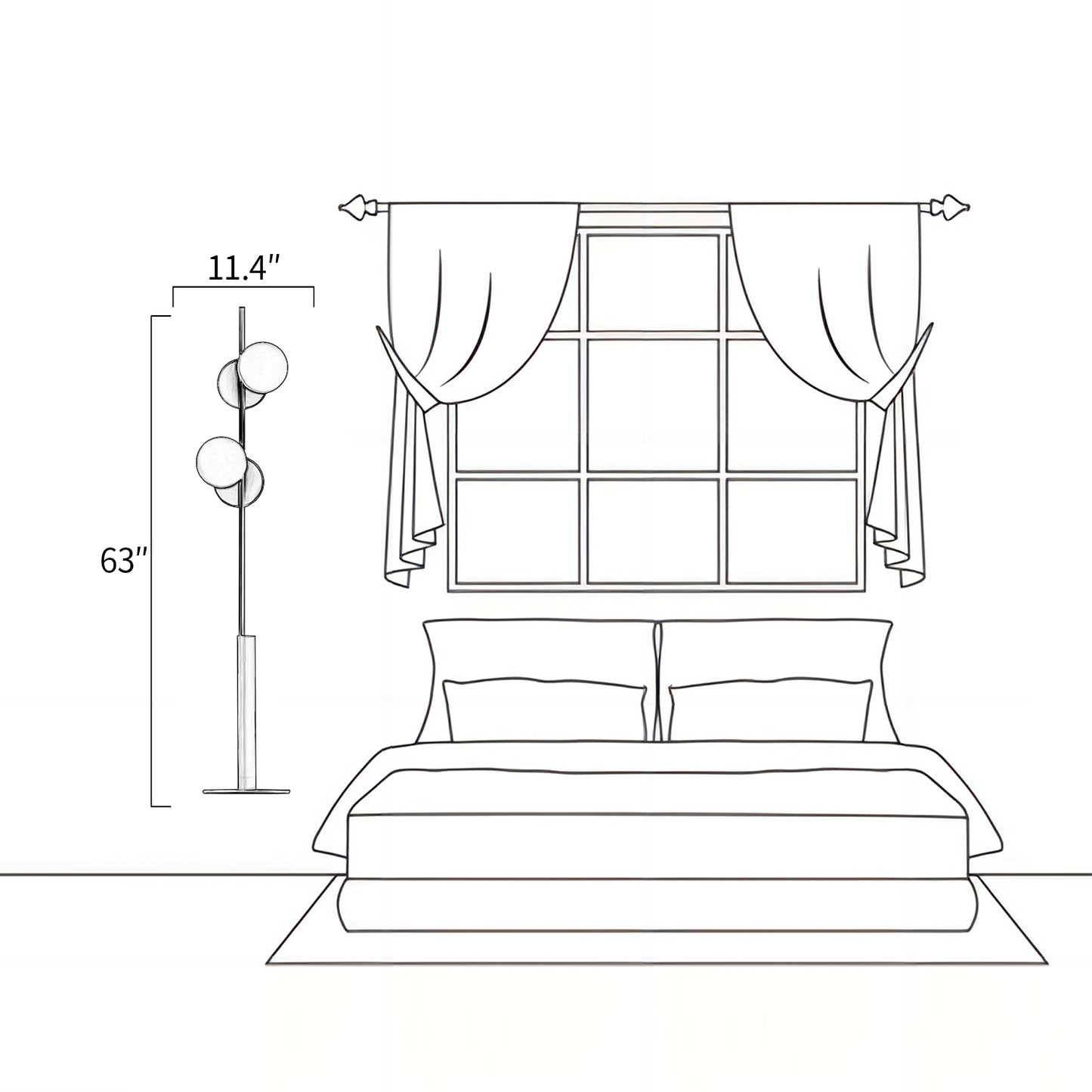 Typography Letter Floor Lamp