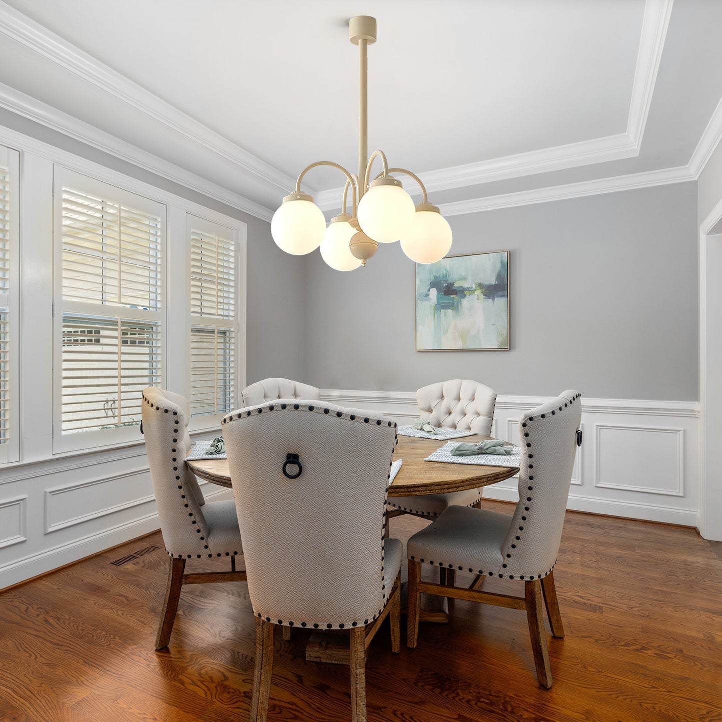 Vanilla Ball Chandelier