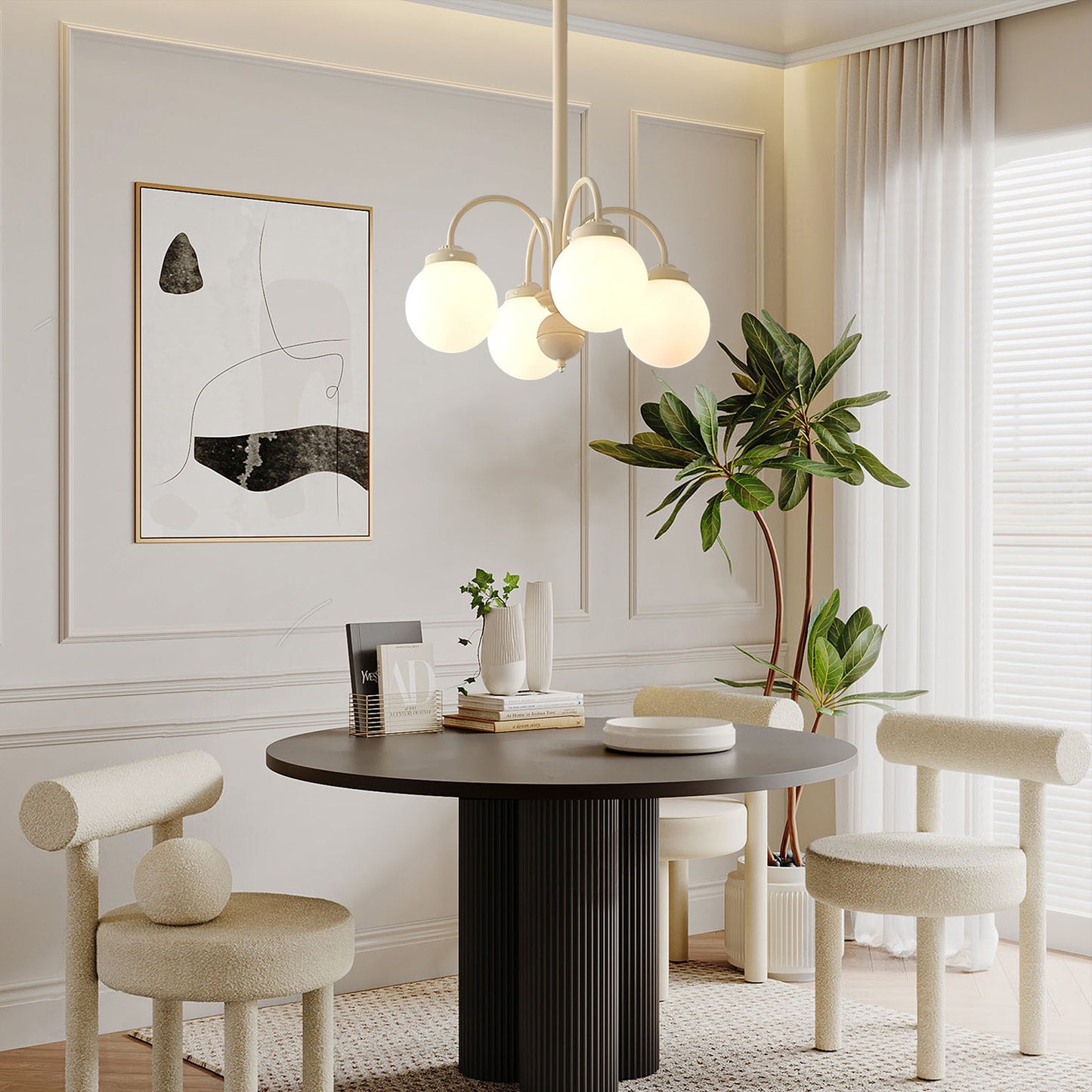 Vanilla Ball Chandelier