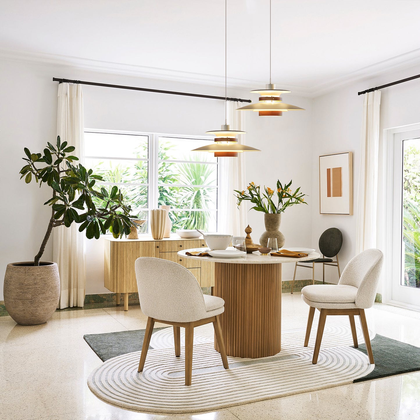 Walnut Pendant Light