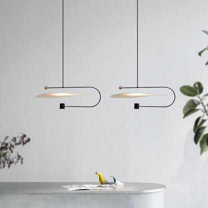 Wide Disc Pendant Light
