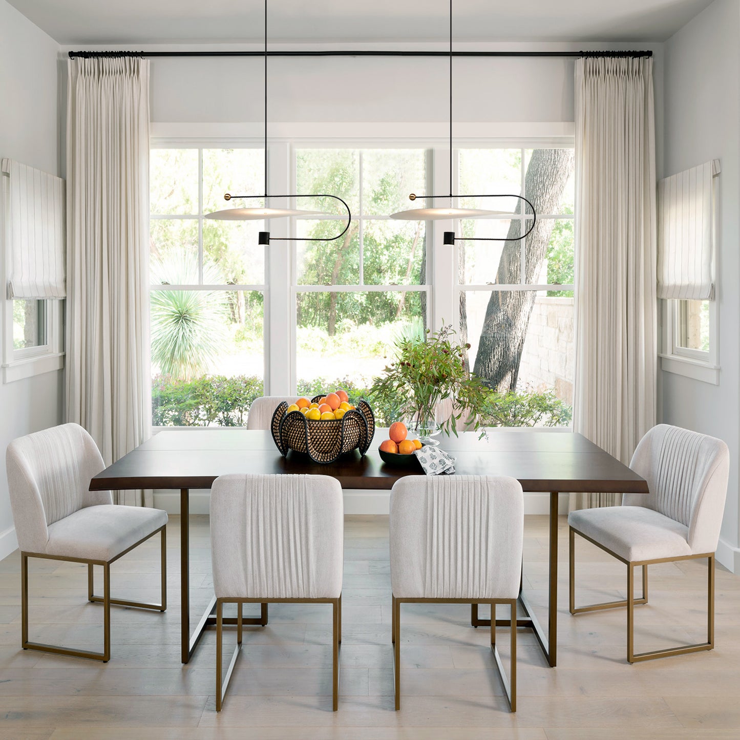 Wide Disc Pendant Light