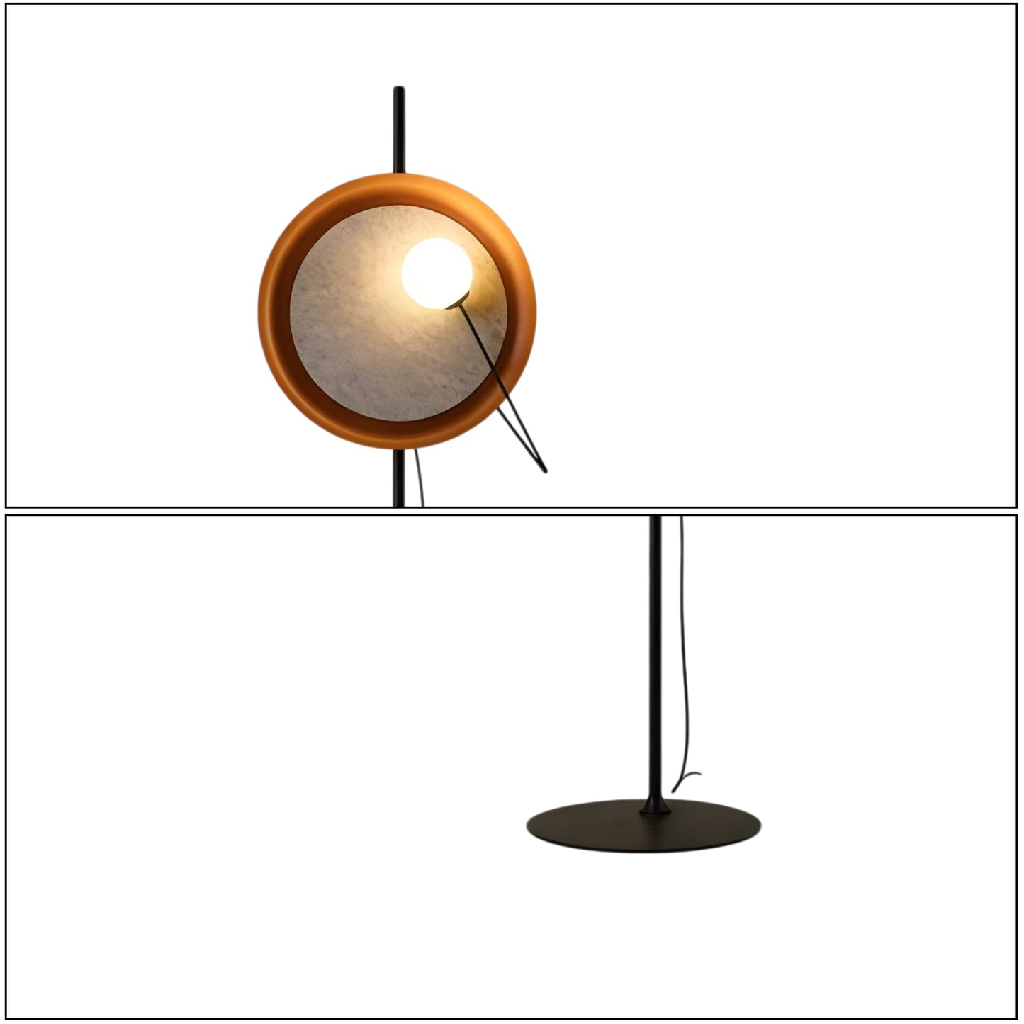 Wire Round Floor Lamp