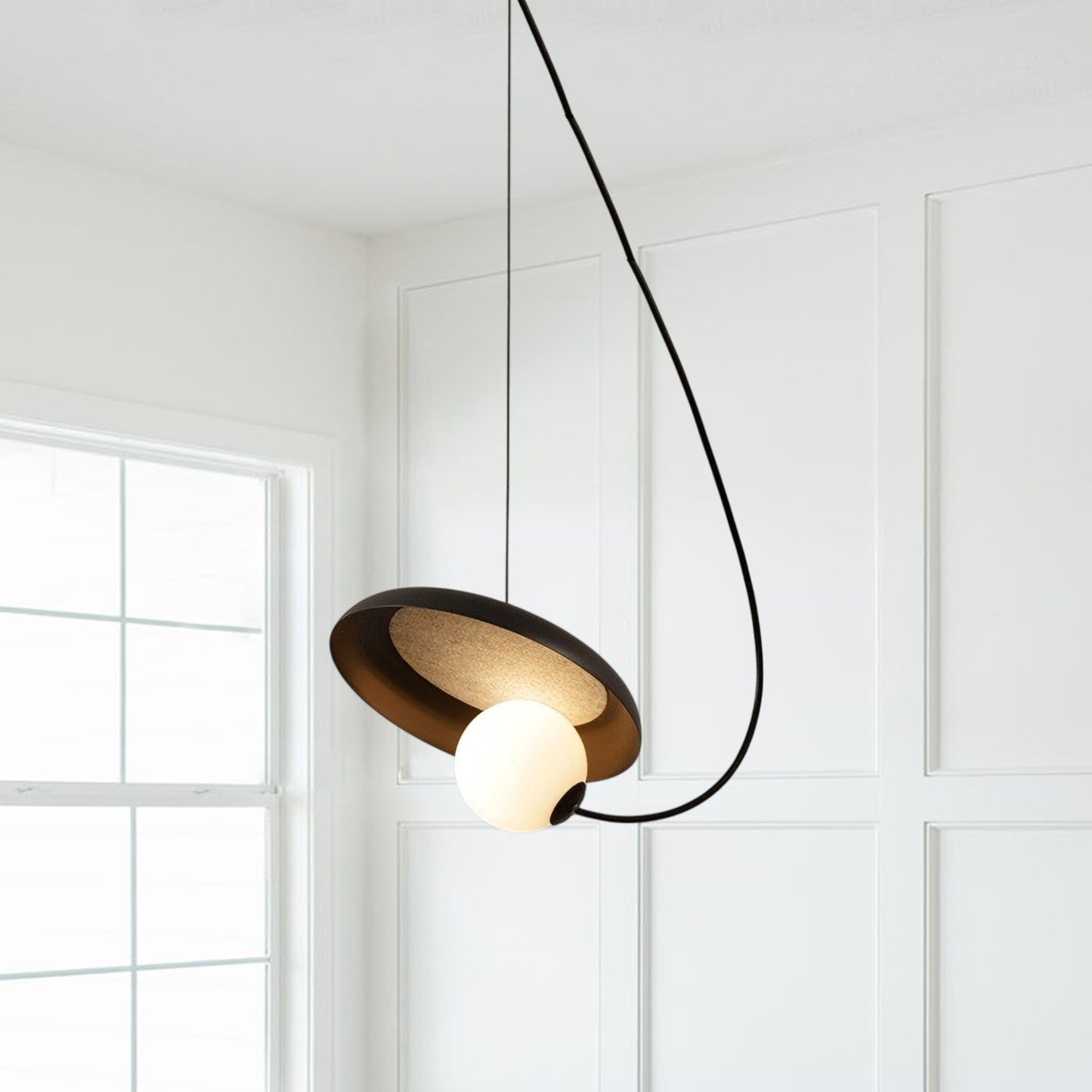 Wire Round Pendant Light