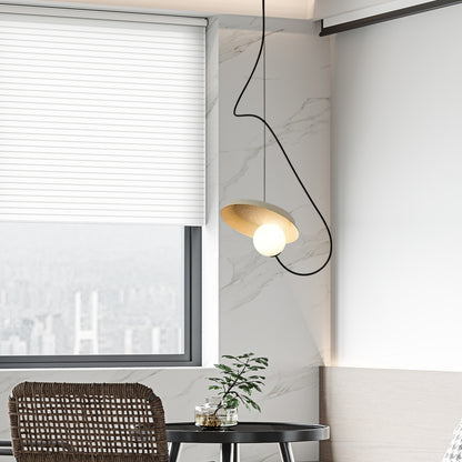 Wire Round Pendant Light