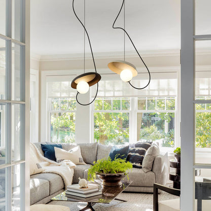 Wire Round Pendant Light