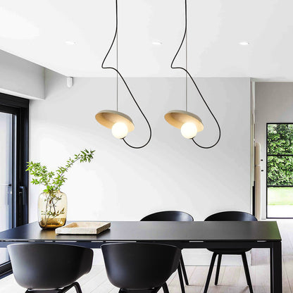 Wire Round Pendant Light