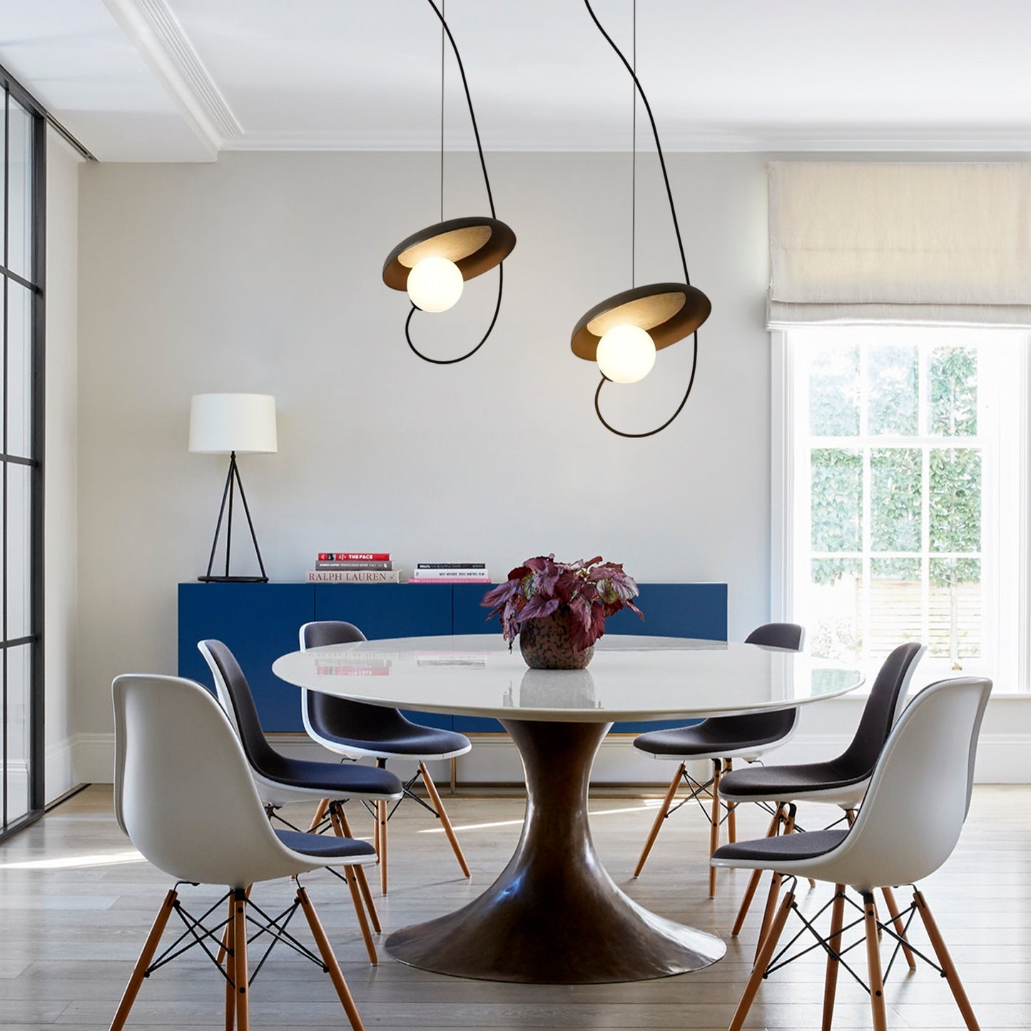 Wire Round Pendant Light