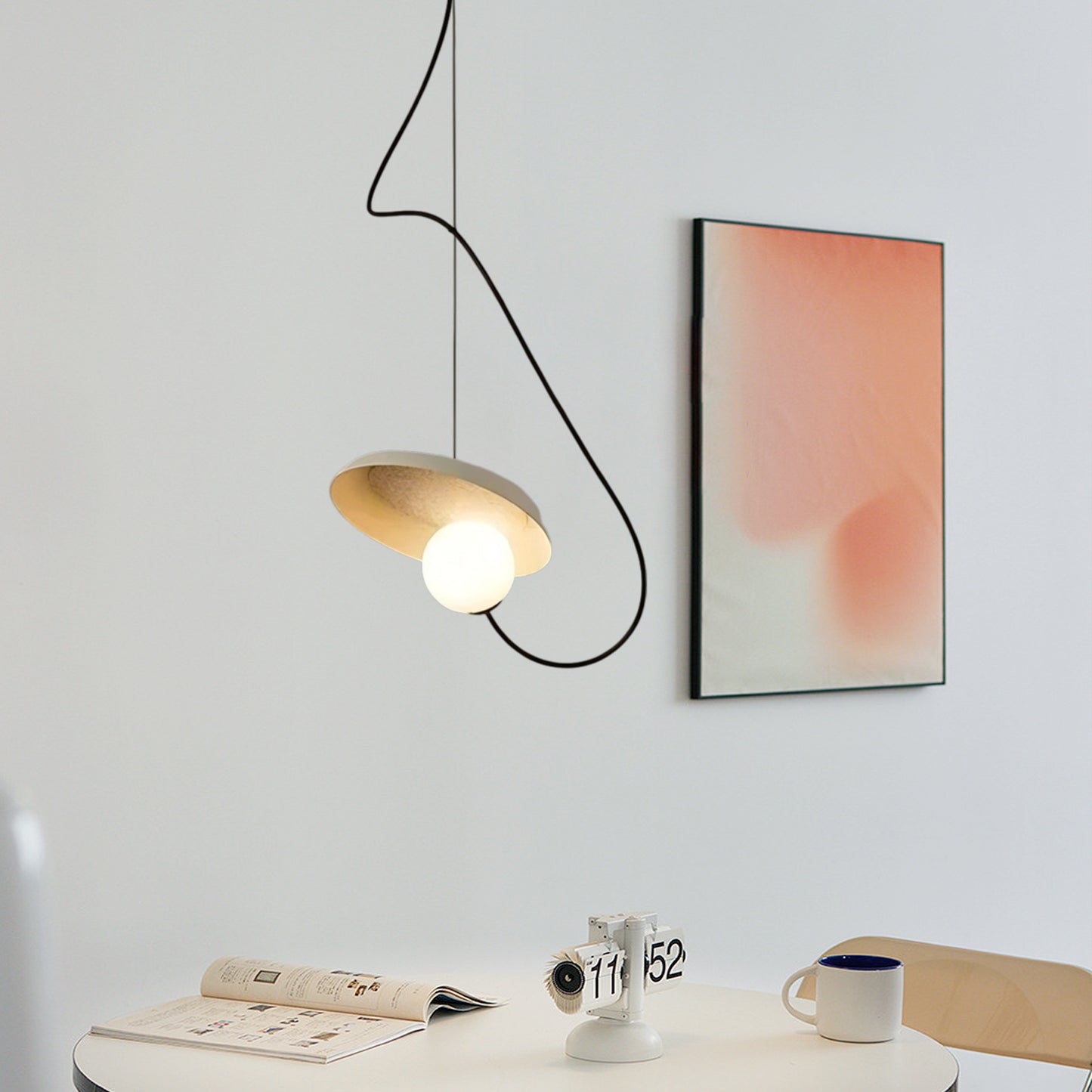 Wire Round Pendant Light
