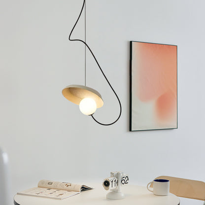 Wire Round Pendant Light